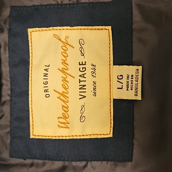 ORIGINAL WEATHERPROOF VINTAGE VEST L LARGE BLUE ZIP-UP MEN'S - Picture 8 of 8